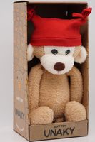 Мягкая игрушка в большой подарочной коробке Мартышка Лорейн в красной шапке двууголке, 26/38 см, 0969326-42L