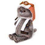 Мягкая игрушка Басик в шлеме и шарфе, Ks22-009