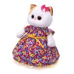 Мягкая игрушка Ли-Ли в платье с цветочным принтом, 24 см, LK24-055