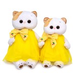 Мягкая игрушка Ли-Ли в желтом платье с бантом, 24 см, LK24-099