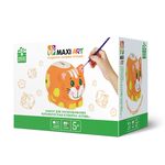 Набор для Раскрашивания Maxi Art, Керамическая Копилка Котик, 9 см, MA-CX2470