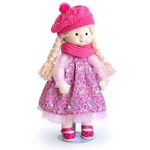 Мягкая игрушка Кукла Аврора в шапочке и шарфе, 38 см, MM-AVRORA-02