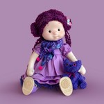 Мягкая игрушка Кукла Тиана с кошечкой Черничкой, 38 см, MM-TIANA-01