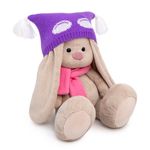 Мягкая игрушка Зайка Ми в шапке и шарфе (малый), 18 см, SIDS-504