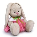 Мягкая игрушка Зайка Ми в юбке и воротнике с клубничками (малый) , 18 см, SIDS-533