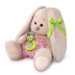 Мягкая игрушка Зайка Ми с лягушонком (малыш), 15 см, SIDX-373