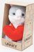 Мягкая игрушка в малой подарочной коробке Кошечка Амина, 20 см, с красным сердцем, 01046920-44K