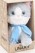 Мягкая игрушка в малой подарочной коробке Кошечка Амина, 20 см, в малом голубом шарфе, 01046920-85K