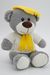 Мягкая игрушка Медведь Дюкан, 26/36 см в жёлтых шарфе и берете и светлом вязаном свитере, 0640928S-81-512-601