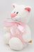 Мягкая игрушка Кошка Глория, 24/35 см, с ш. для мелкой моторики с розовым атласным бантом, 0800823-14