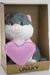 Мягкая игрушка в средней подарочной коробке Киска Тоня, 23 см с розовым флисовым сердцем, 08124A23-33M