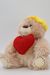 Мягкая игрушка Медведь Герман, младший, 23/30 см со средним красным сердцем и жёлтом берете, 0815223S-47-512