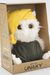 Мягкая игрушка в средней подарочной коробке Сова Лия, светлая в жёлтом колпаке и зеленой толстовке, 08184A24-29-66M