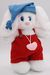 Мягкая игрушка Зайчик Зайчик Роберт Большеглазый , 31 см,  в красных комбинезоне и голубом колпаке, 0905231-21-56