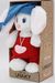 Мягкая игрушка в большой подарочной коробке Зайчик Зайчик Роберт Большеглазый , 31 см,  в красном комбинезоне и голубом колпаке с кисточкой, 0905231-21-56L