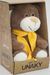 Мягкая игрушка в средней подарочной коробке Медвежонок Сильвестр шоколадный, 20/25 см, с шариками для мелкой моторики в жёлтом шарфе, 0913620-67M
