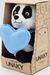Мягкая игрушка в малой подарочной коробке Панда Фо Бо малая, 20 см, с шариками для мелкой моторики, с голубым сердцем, 0984620-60K