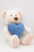 Мягкая игрушка Медведь Ахмед, малый, 20/27 см, с шариками для мелкой моторики, с голубым сердцем, 0993820-60