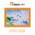 Картина Стразами на Холсте Maxi Art, Лебеди, 20х30см, в Коробке, MA-KN0261-5